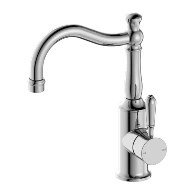 NERO - YORK Basin Mixer Hook Spout With Lever Options