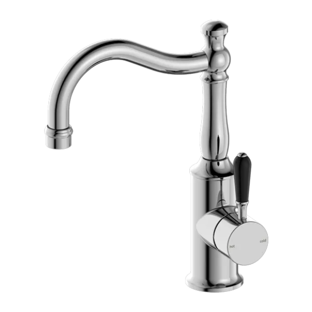 NERO - YORK Basin Mixer Hook Spout With Lever Options