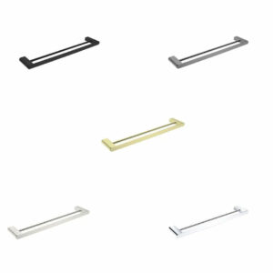 NERO - BIANCA Double Towel Rail 600mm/800mm