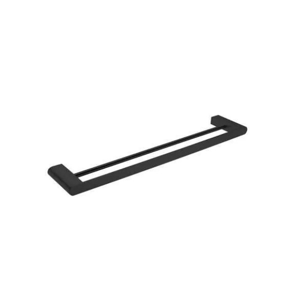 NERO - BIANCA Double Towel Rail 600mm/800mm