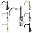NERO - YORK Basin Mixer Hook Spout With Lever Options