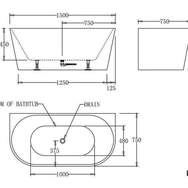 BEST BM - OSLO Freestanding Bathtub