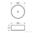 BELLA VISTA - Round Ceramic Basin - 360x120