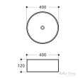 BELLA VISTA - Round Ceramic Basin - 400x120