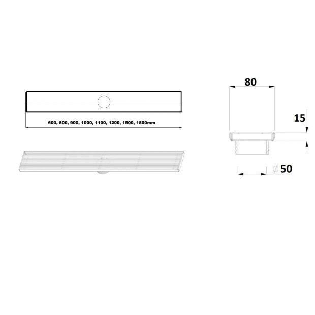 BELLA VISTA - Builders Grate - CFG SQ Pattern - 15mm Depth