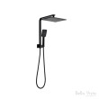 BELLA VISTA - Dual Shower Rail with Rain Fall Head - Short Square