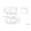 BEST BM - LYON Freestanding Bathtub