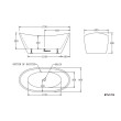 BEST BM - LYON Freestanding Bathtub