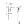NERO - MECCA Twin Shower With Air or Opal Shower