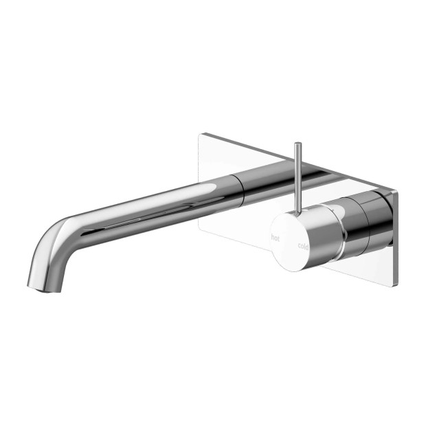 NERO - MECCA Wall Basin Mixer Handle Up
