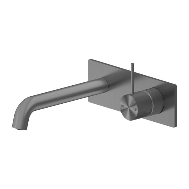 NERO - MECCA Wall Basin Mixer Handle Up