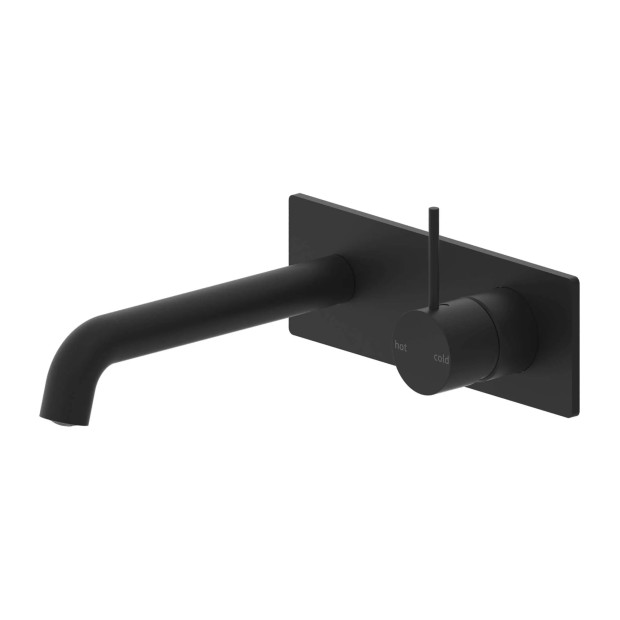 NERO - MECCA Wall Basin Mixer Handle Up