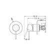 NERO - MECCA Shower Mixer 80mm Plate