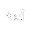 NERO - MECCA Shower Mixer With 60mm Plate Handle Up