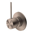 NERO - MECCA Shower Mixer Handle Up 80 mm Plate