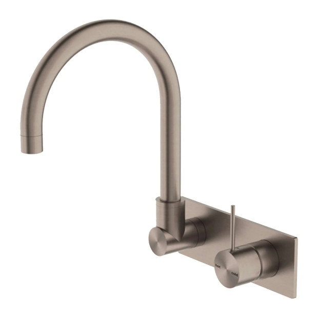 NERO - MECCA Wall Basin Mixer Swivel Spout Handle Up