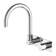 NERO - MECCA Wall Basin Mixer Swivel Spout Handle Up