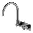 NERO - MECCA Wall Basin Mixer Swivel Spout Handle Up