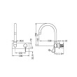 NERO - MECCA Wall Basin Mixer Swivel Spout