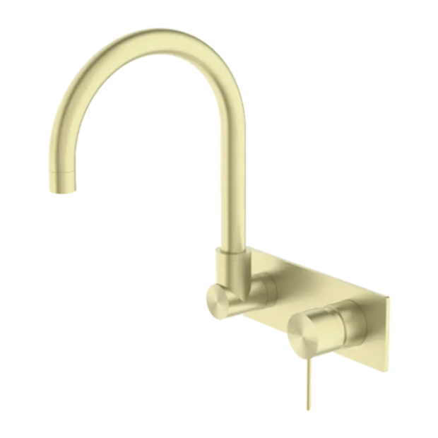NERO - MECCA Wall Basin Mixer Swivel Spout