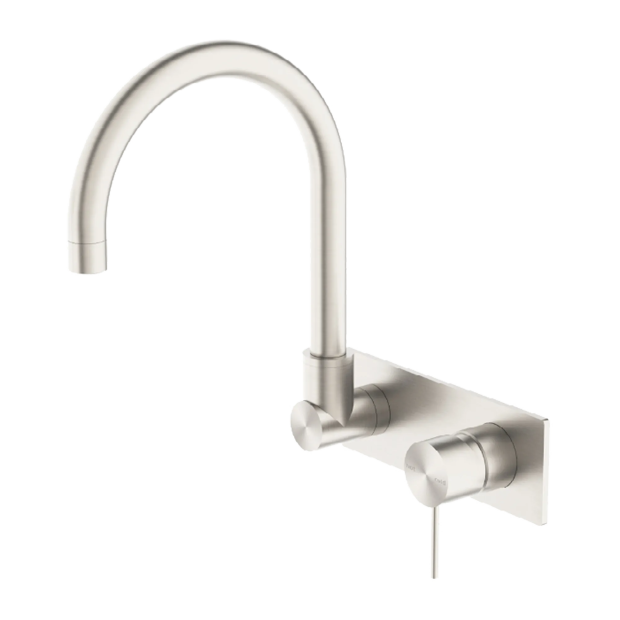 NERO - MECCA Wall Basin Mixer Swivel Spout
