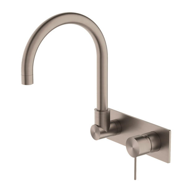 NERO - MECCA Wall Basin Mixer Swivel Spout