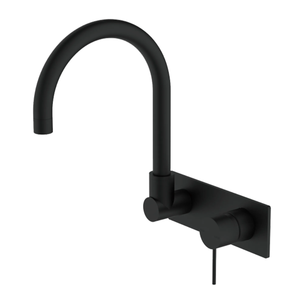 NERO - MECCA Wall Basin Mixer Swivel Spout