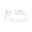 NERO - MECCA Hand Towel Rail (Swing)