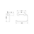 NERO - MECCA Toilet Roll Holder (Swing)