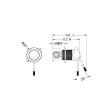 NERO - OPAL Shower Mixer With 60mm Plate