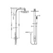 NERO - Rain Square Shower Set (Double Hose)