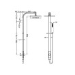 NERO - Rain Square Shower Set (Single Hose)