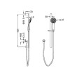 NERO - BIANCA/ECCO Rail Shower With Air Shower