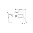 NERO - BIANCA Shower Mixer With 60mm Plate
