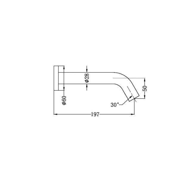 NERO - MECCA Wall Mount Sensor Tap