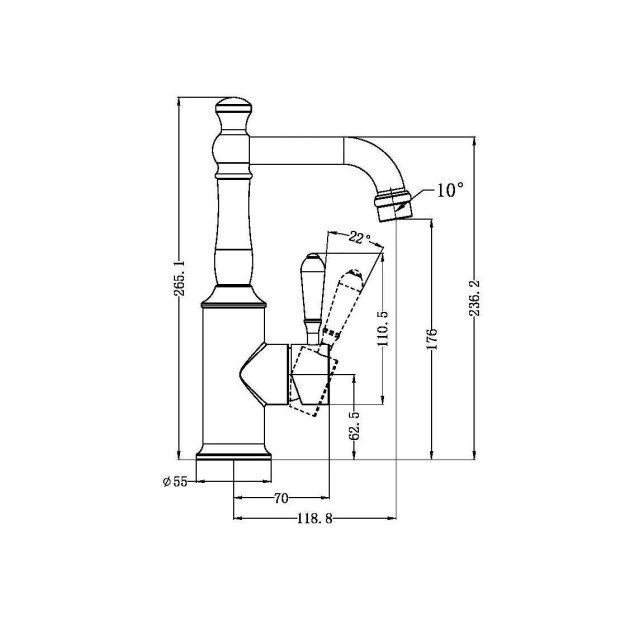 NERO - YORK Basin Mixer With Lever Options