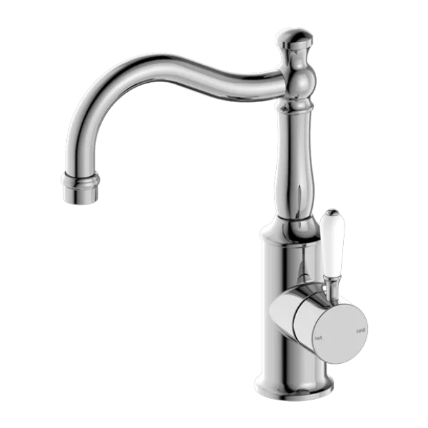 NERO - YORK Basin Mixer Hook Spout With Lever Options
