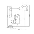 NERO - YORK Kitchen Mixer Hook Spout With Lever Options