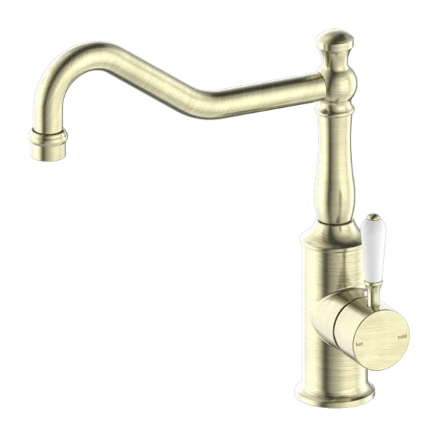 NERO - YORK Kitchen Mixer Hook Spout With Lever Options