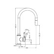 NERO - YORK Pull Out Sink Mixer With Vegie Spray Function And Lever Options