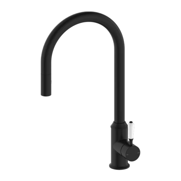 NERO - YORK Pull Out Sink Mixer With Vegie Spray Function And Lever Options
