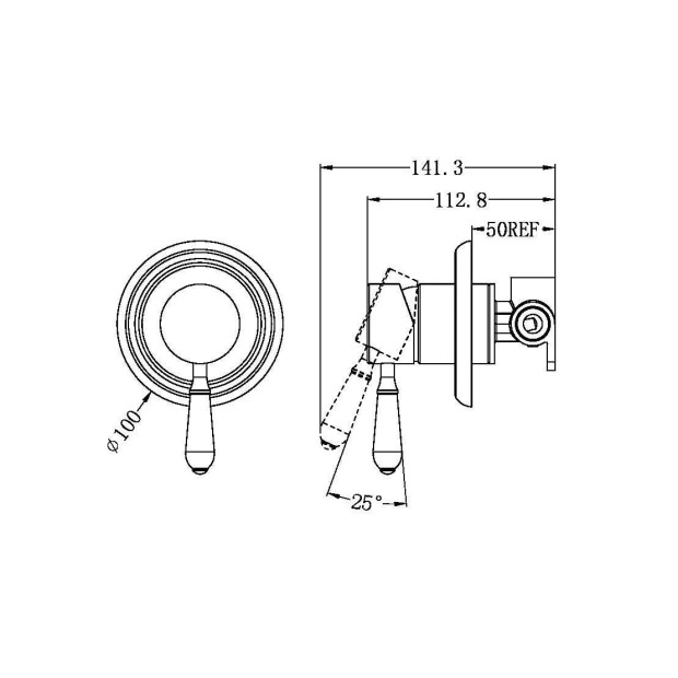 NERO - YORK Shower Mixer With Lever Options