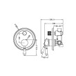 NERO - YORK Shower Mixer With Divertor And Lever Options