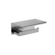 NERO - BIANCA Toilet Roll Holder with Phone Holder