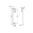 NERO - Heated Vertical Towel Rail