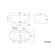 BEST BM - OSLO Freestanding Bathtub in Black