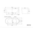 BEST BM - OSLO Freestanding Bathtub in Black