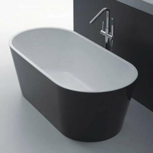BEST BM - OSLO Freestanding Bathtub in Black
