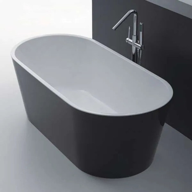 BEST BM - OSLO Freestanding Bathtub in Black