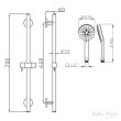 BELLA VISTA - Round Shower Rail - Builder's Range